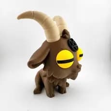 Estátua Fofa Bode Gótico Kawaii 3D Decoração Exclusiva