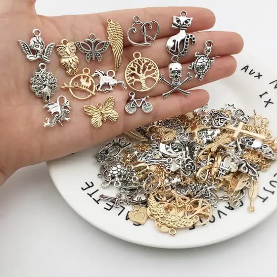 20pcs Pingente Artesanal De Metal Estilo Misto Para Fazer Joias diy