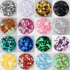 3mm 4mm 6mm 6mm Lantejoulas Redondas Planas De PVC De Costura Paillette Para Decoração De Casamento Capas De Sapatos Vestidos De Noiva Acessório DIY