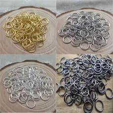 4/5/6/8/10/12mm Anéis De Salto Prata Split Abertos Conectores Para Diy Jóias Encontrar Fazendo Acessórios