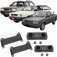 Kit Suporte + Guia Parachoque Dianteiro Gol Voyage Parati Saveiro 1980 a 1994