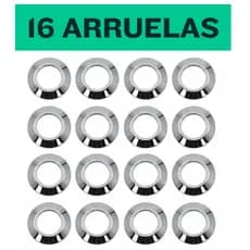 Jogo 16 Arruelas Para Calotas Aro 13 14 15 16 Ferro Universal