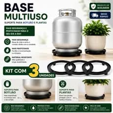 Suporte para Botijão de Gás  Universal e Suporte para Vaso de Plantas , Compacto e Seguro