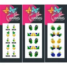 120 Adesivos De Unhas 3d Brasil Atacado Revenda