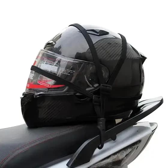 Rede Elástica para Capacete 2 ganchos aranha, pro alta qualidade