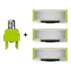 Kit 3 Lamina + 1 Aparador Pelo Nariz Oneblade Philips Qp2510