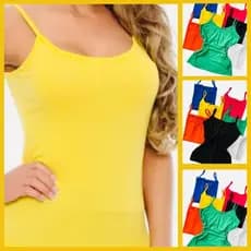 Kit Com 3 Blusas de Alcinha Feminina Regata Viscolycra Básica Promoção