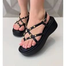 Sandalia Papete FlatForm Sua E Cia Original Lançamento Confortável