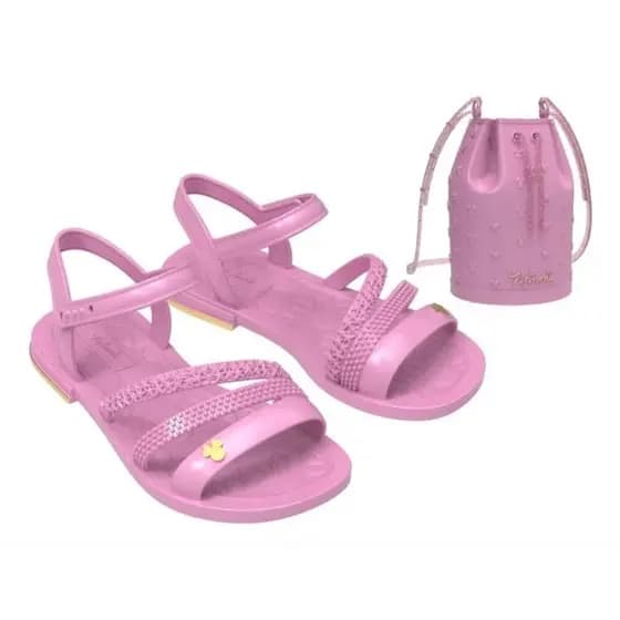 Sandalia Minie  Com Bolsa Infantil Conjunto meninas  Grendene Original Lançamento