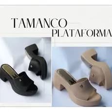 Sandalia Tamanco Plataforma Miss Miss Leve Confortável Lançamento Original Tendência