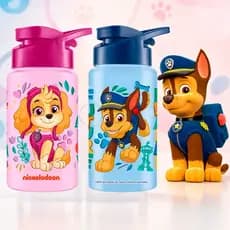 Squeeze Garrafinha Infantil Patrulha Canina Água Tampa Alça Chase Skye Lancheira Garrafa 500ml