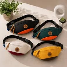 Pochete Unissex Shoulde Bag Reforçada Cintura Peito Transversal Alça Ajustável Fashion