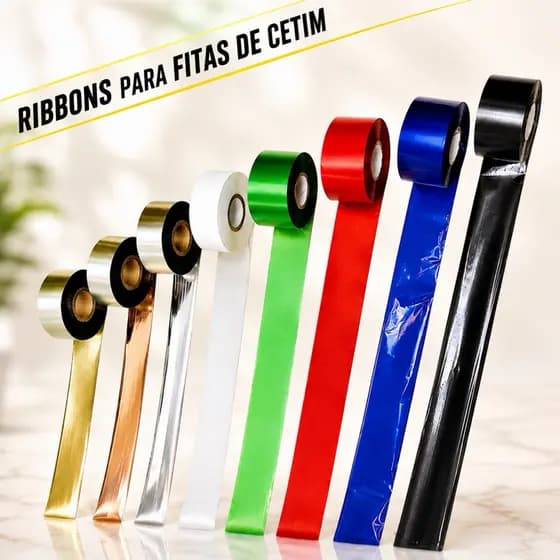 RIBBON PARA FITAS DE CETIM  (impressora progresso ) Zetex z50x