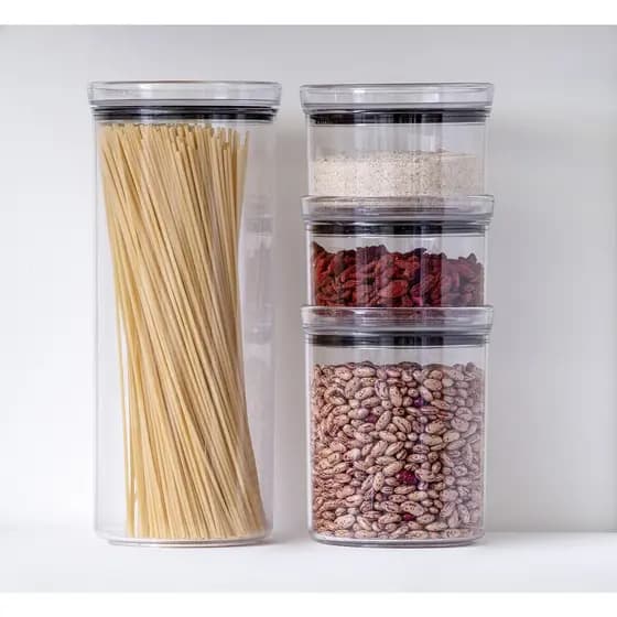 Conjunto de 4 Potes Herméticos Redondos Lumini