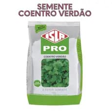 Semente de Coentro Verdão Verde Escura Isla 500g Somente para Horta
