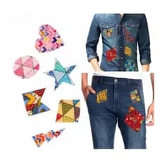 Retalho Remendo Tecido Adesivo Roupa Festa Junina 6 Adesivo