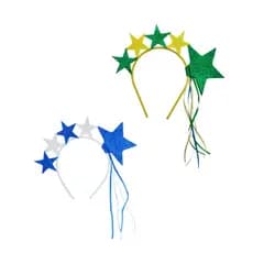 Tiara Do Brasil Com Estrelas, Fitas E Cores Para Copa