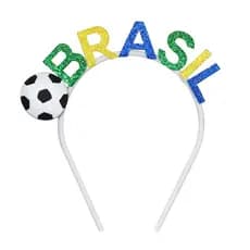 Tiara Para Cabelo Torcedor Brasil Diversas Cores e Modelos