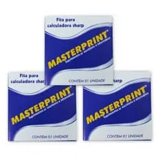 FITA P/ CALCULADORA SHARP KIT 3UN - MASTERPRINT