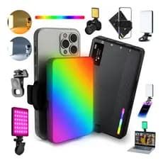 Luz Preenchimento Led Rgb Para Portátil Fotografia Celular