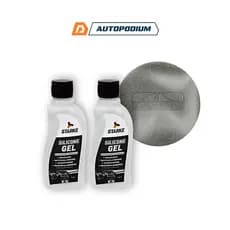 Kit 2 Silicone Automotivo Gel Perfumado Starke 200G + Esponja Aplicadora Proauto