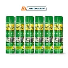Kit 6 Espuma Mágica Aerosol 400ML - Proauto - Limpador Uso Geral Limpeza a Seco Remove Manchas