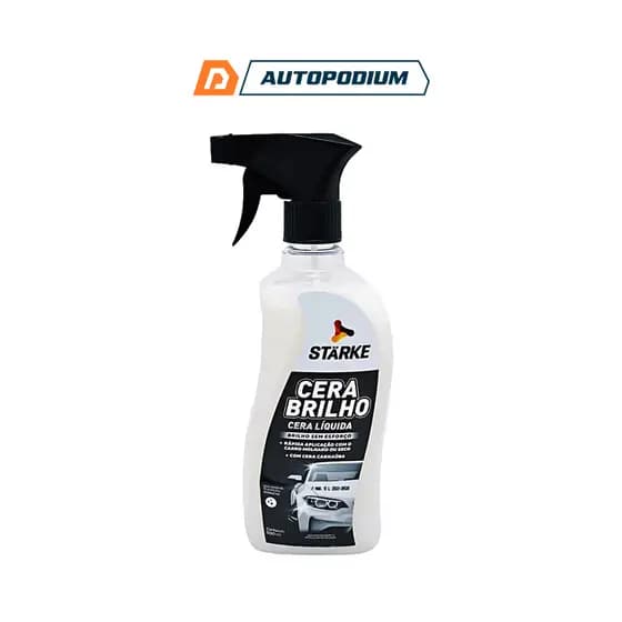 Cera Líquida Automotiva com Carnaúba 500ML - Starke - Alto Brilho, Fácil Aplicação