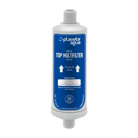 Refil Purificador Multifilter Rosca 1/2" Ponto de uso Bebedouro Torneira Planeta Água