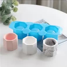 Molde de Silicone para Vasinho ideal para Gesso, Resina e Concreto