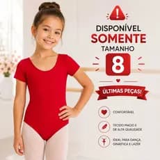 BODY MAIÔ COLLANT BALLET PRAIA PISCINA INFANTIL CASUAL SUPLEX