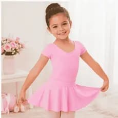 conjunto ballet infantil e juvenil kit balé escolar Conforto e Estilo em Suplex