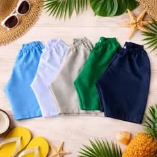 Kit Shorts Infantil Menino 04 ou 05 Unidades – Conforto e Qualidade Premium