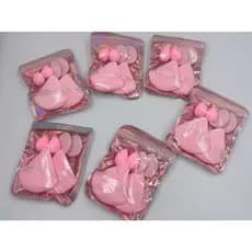 6 Saquinha com 36 unidades  Maquiagem Sponge Puff Soft Skin-friendly esponja