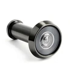 Olho Mágico Preto Visor  Brasfort Para Porta 35mm Á 52mm