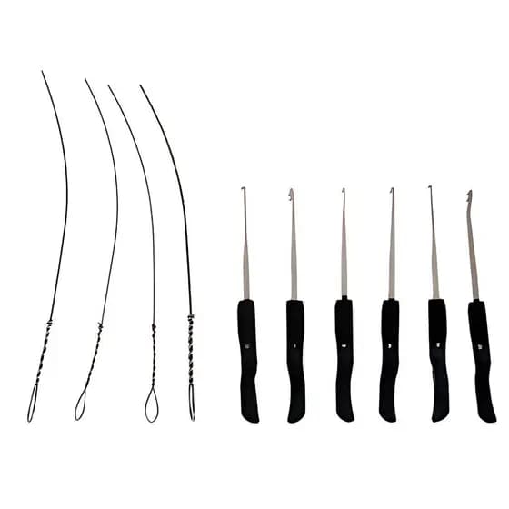 Kit Saca Chaves Goso Quebrada 10 Peças Extrator Cromado
