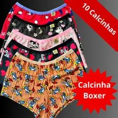 Kit Calcinha Plus Boxer Shortinho Cueca Feminina Conforto Não Marca Roupa Qualidade Premium