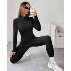 Conjunto Segunda Pele Térmica Flanelado Frio Intenso Preto Proteção Uv+50 Masculino Feminino Unissex