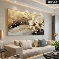 Quadro Decorativo Grande 115x80cm Charmoso Neutro Sala,Quarto,Copa,consultório,escritório,hall