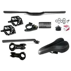 Kit Selim Bike Gts,canote 27,2,pedal,guidão,mesa Bike Mtb