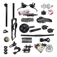 Kit Suspensao Aro 29+pecas Relacao 21v Bike Completo Mtb