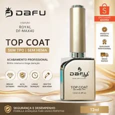 Top Coat Unha Gel Alto Brilho UV LED Anvisa- DAFU