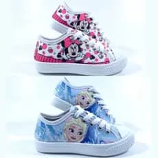 Kit 2 Tênis Casual Infantil Feminino Menina Personagens Confortável