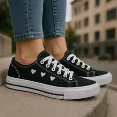 Tênis Coração Feminino Tênis Casual Feminina Leve e Confortável Barato