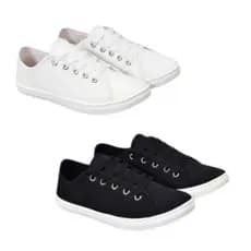 2 Tênis Casual Feminino Basico Confortável Macio Leve