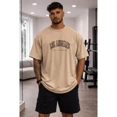 Camisetão Masculino Oversized LA California Street | 100% Algodão | Estilo Urbano Premium