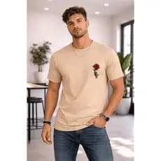 Camiseta Masculina Tradicional Manga Curta - Premium - 100% Algodão