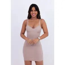 Vestido Segunda Pele Compressor Modelador Moda fitness-Tubinho