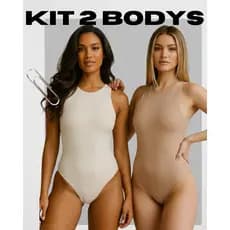 Kit 2 Bodys Feminino Costas Nadador Tendência Verão 2026