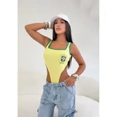 Body Cavado Feminino Do Brasil Promoção Envio Imediato Barato Não Fica Transparente
