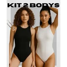 Kit 2 Bodys Asa Delta Feminino Verão Bori Blogueira Variadas